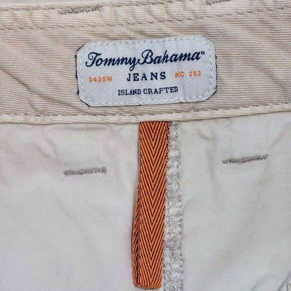 TOMMY BAHAMA Jeans Men's Island Crafted Shorts Size 38 Cotton Tencel Flat Front - Picture 7 of 14